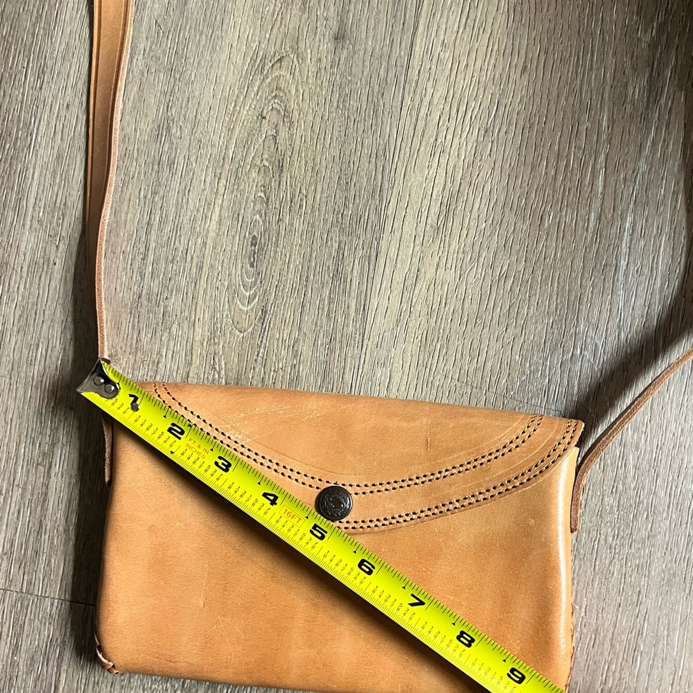 Tan Leather Crossbody Bag